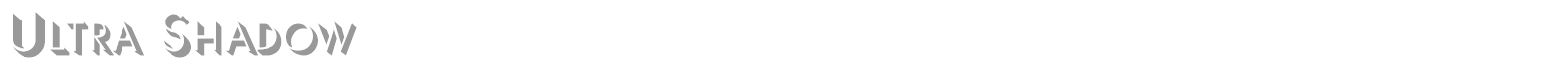 UltraShadow font preview